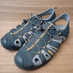 Adventuridge men's 9 gray summer hiking sandals shoes active wear